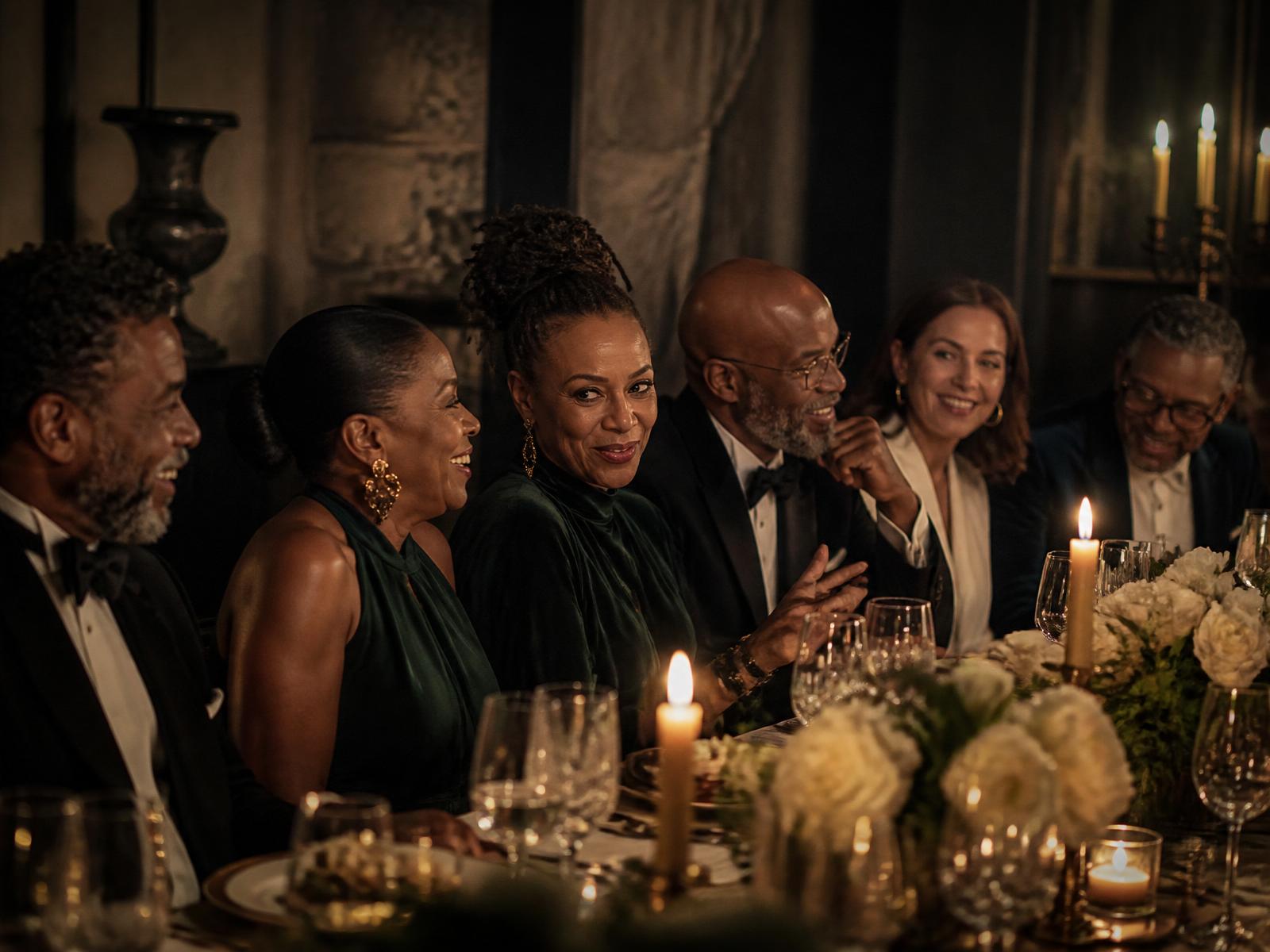 Membres réunis autour d'un dîner intime